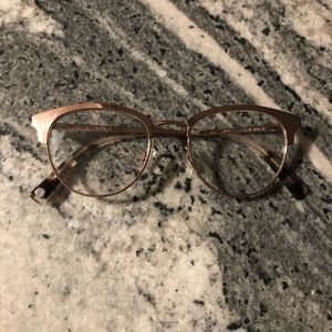 Gold metal glasses